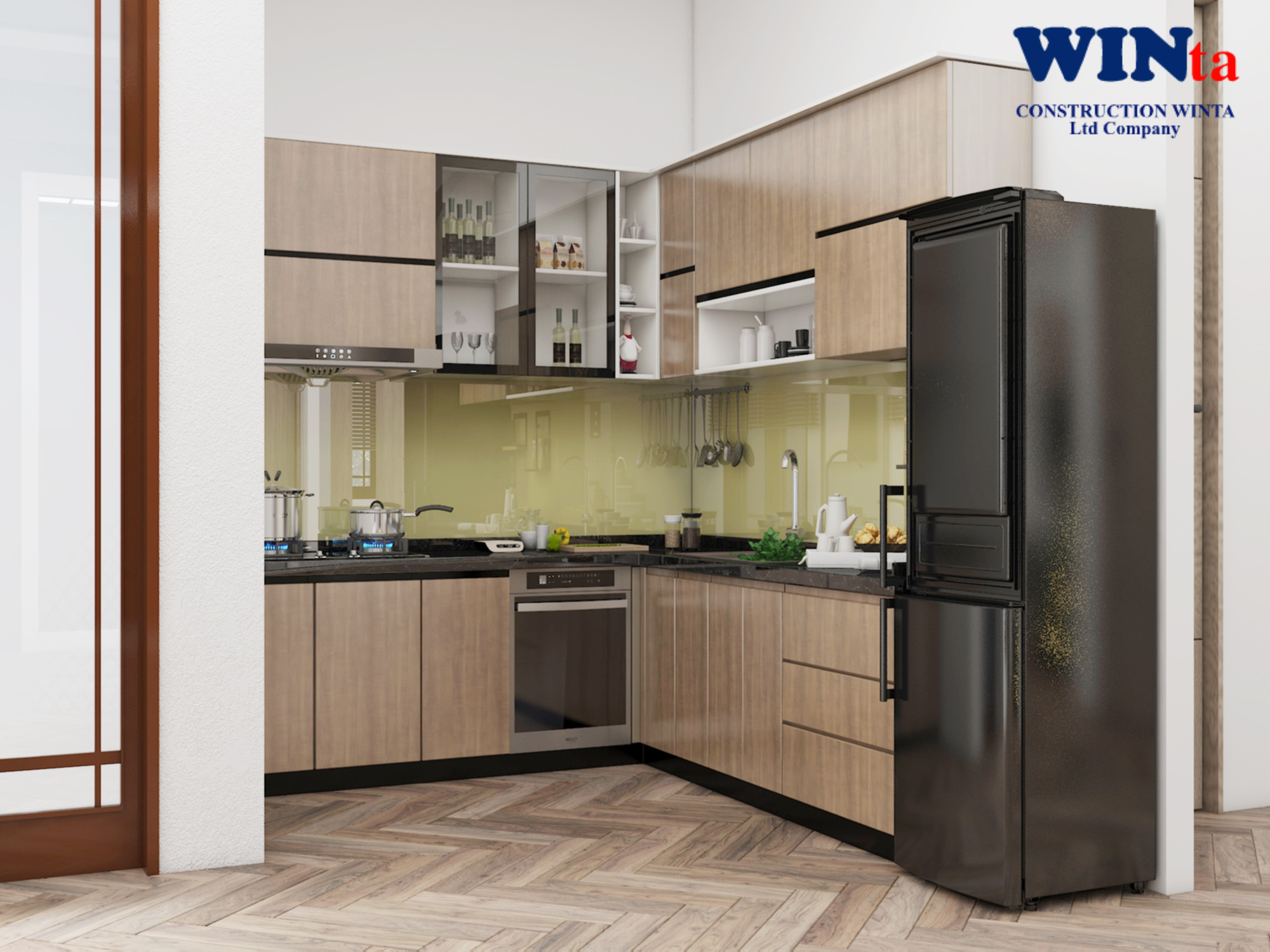Thiết kế phòng bếp đẹp và sang trọng - Winta construction