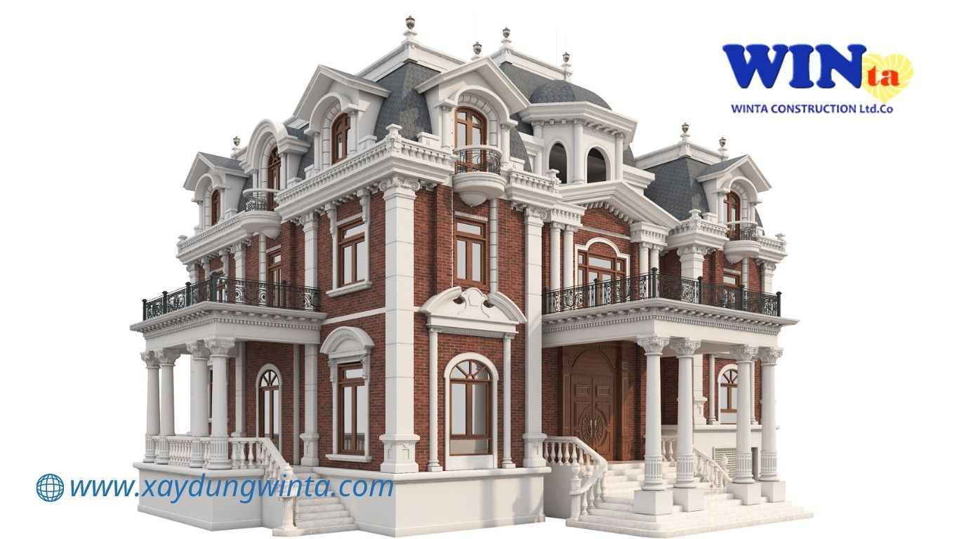 Thiết kế nhà tân cổ điển Đà Lạt sang trọng - Xây dựng Winta