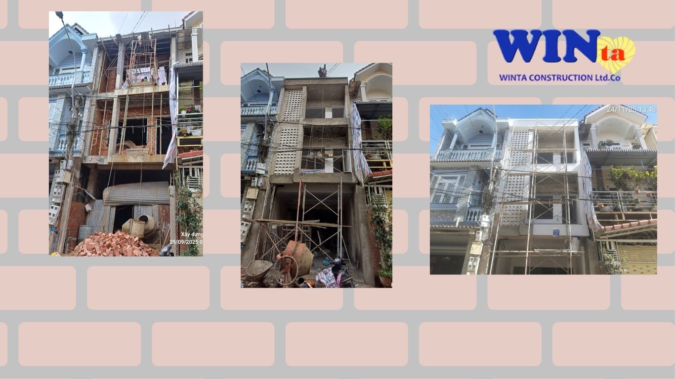 thi công nhà phố Mê Linh Đà Lạt