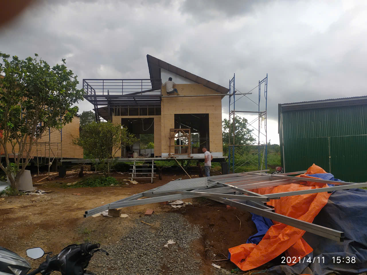 Thi công nhà tiền chế huyện Di Linh do Xây Dựng Winta thực hiện