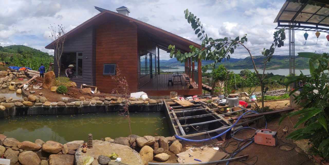 Hình ảnh Winta thi công nhà tiền chế thuộc dự án sinh thái Di Linh