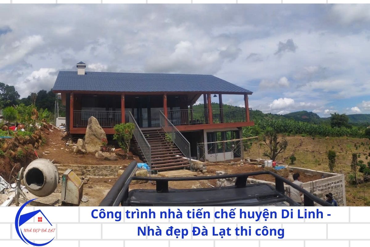Công trình nhà tiền chế homestay tại Di Linh Lâm Đồng do đơn vị chuyên nghiệp thi công