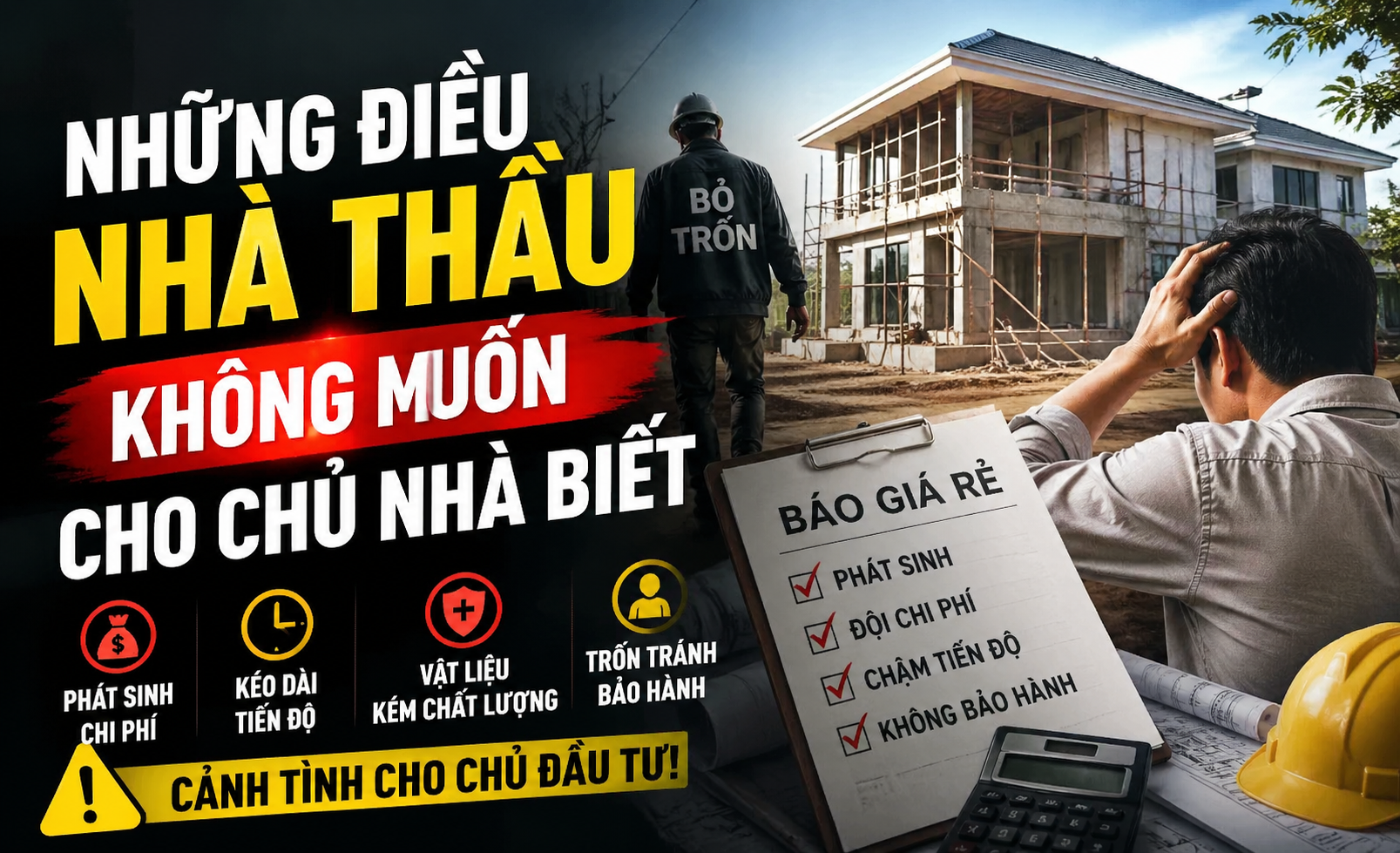Những bí mất nhà thầu xây nhà không muốn cho Chủ nhà biết