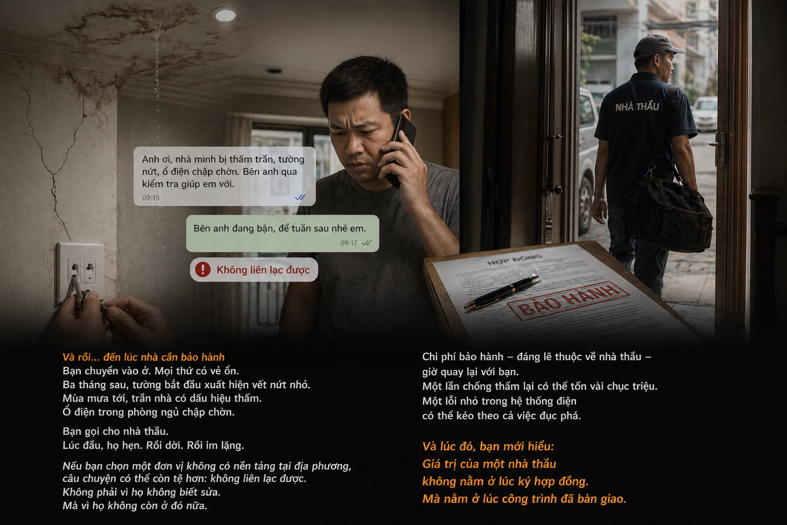 Vấn đề bảo hành của nhà thầu giá rẻ