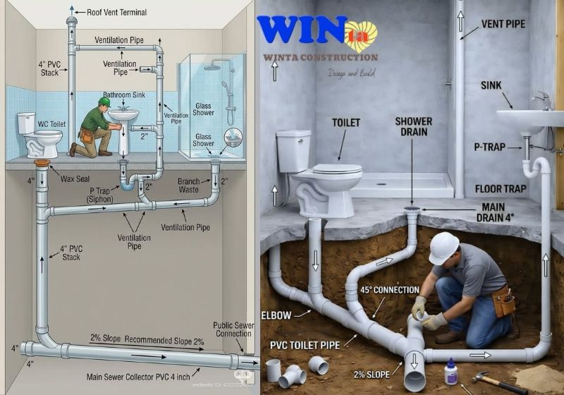 Dịch vụ thi công điện nước Đà Lạt của Xây dựng winta