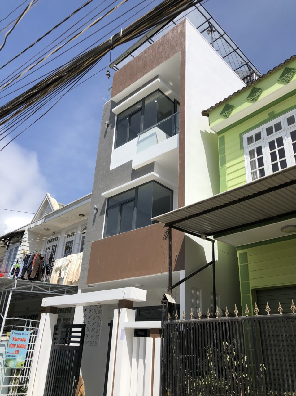 Mặt tiền nhà phố Ngô Quyền do Xây dựng Winta thi công