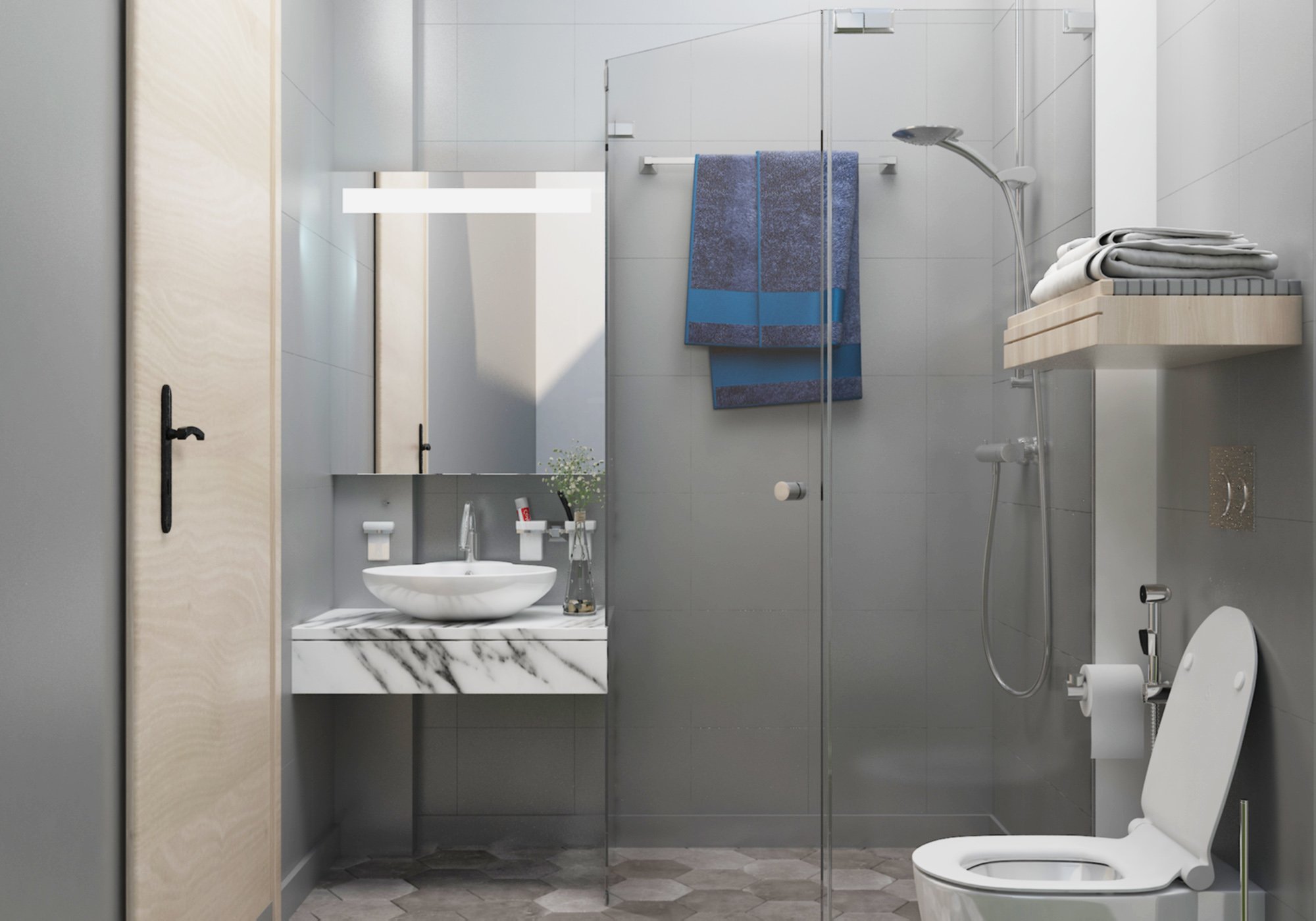 thiết kế nhà vệ sinh hiện đại và phù hợp